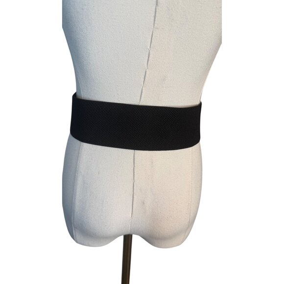 NEW 2/$30 Vintage Style Begonia Blue Rhinestone Floral Stretch Belt Snap Closure - Picture 6 of 8